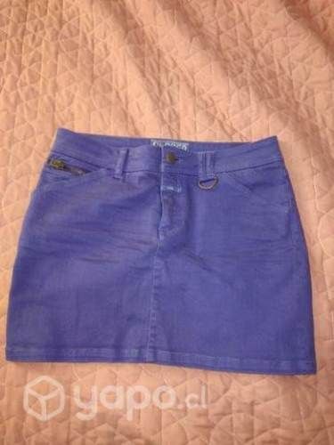 Mini falda morada