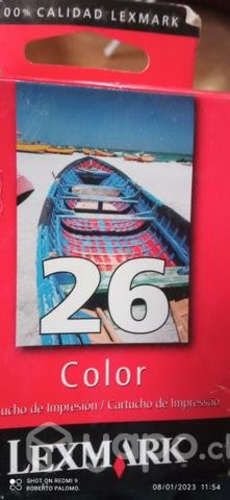 Tinta Lexmark 26 color original de alta
