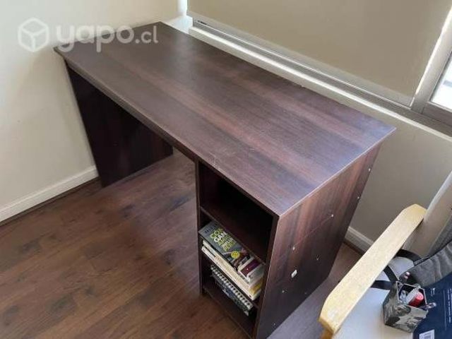 Escritorio 2repisas 123×53×80cm melamina chocolate