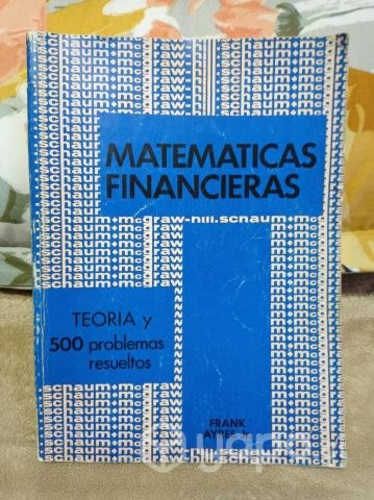 MATEMATICAS FINANCIERAS Autor: FRANK AYRES JR