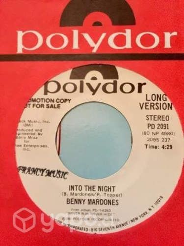 Benny Mardones Into The Night Single 7 Promo USA