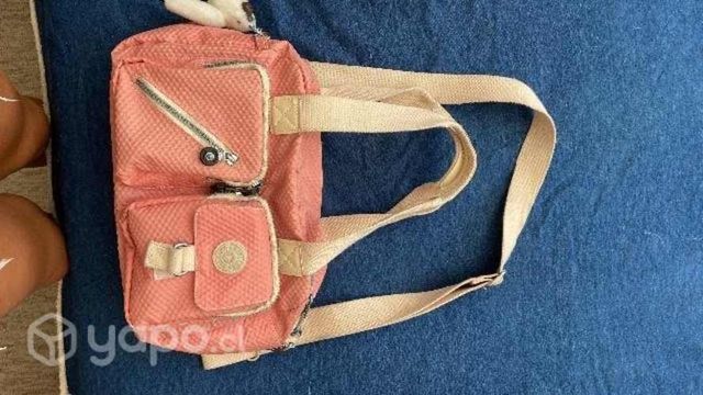 Cartera kipling rosa pastel