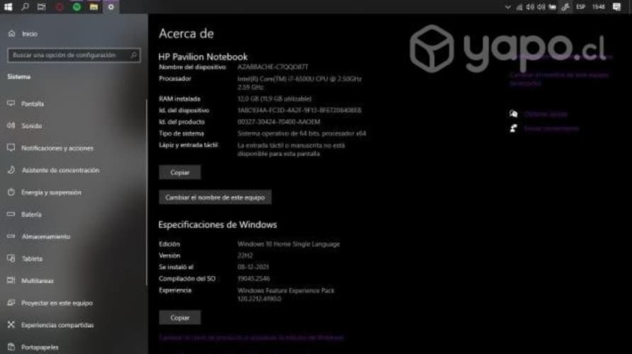 HP 14-AL007LA Notebook Upgradeado