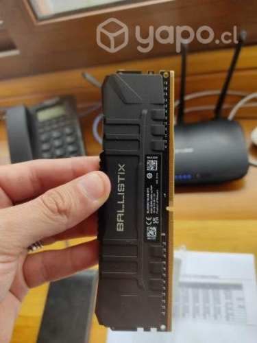 Memoria Ram Crucial Ballistix Black 8GB - DDR4 266