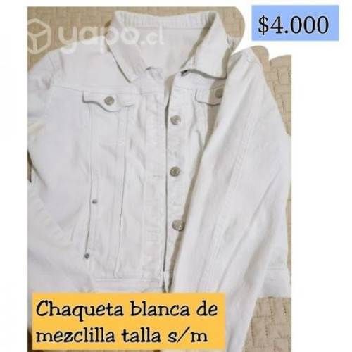 Chaqueta blanca de mezclilla