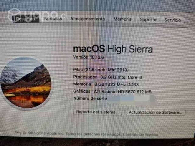IMac 2010 21.5'