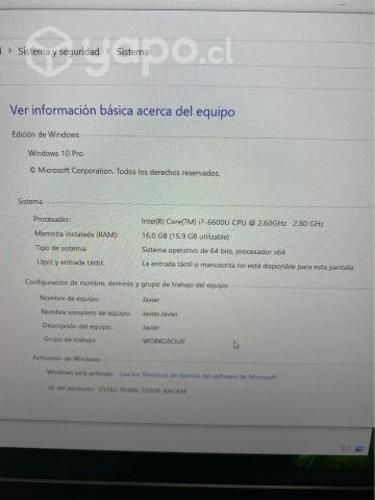 Notebook Dell core i7 , 16gb ram, 2 gb video ATI