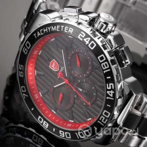 Reloj Shark Blacknose Rojo Deportivo impermeable