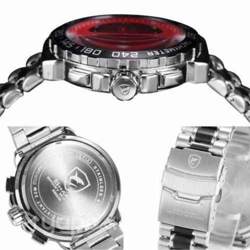 Reloj Shark Blacknose Rojo Deportivo impermeable