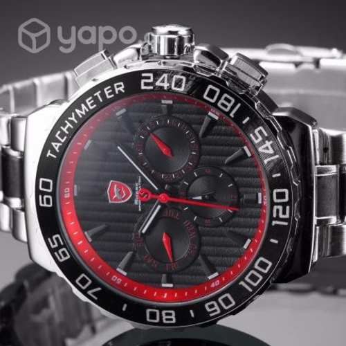 Reloj Shark Blacknose Rojo Deportivo impermeable