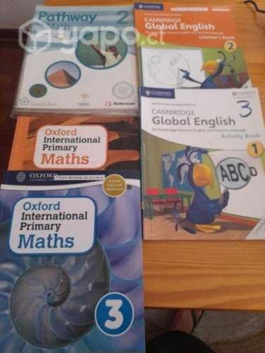 Libros de ingles y matematicas excelente estado