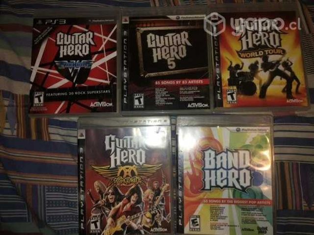 Colección guitar hero ps3