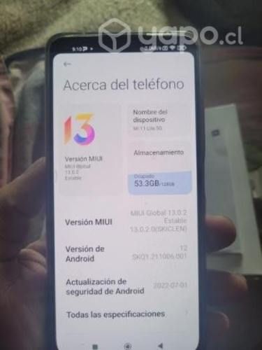 Celular xiaomi 11 lite 5g poco uso