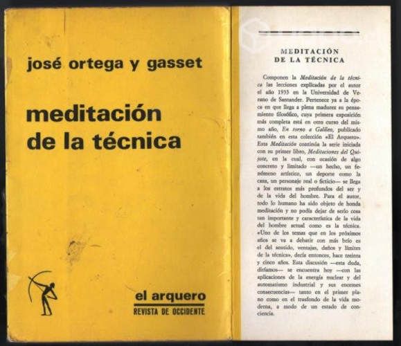 Meditacion de la tecnica jose ortega y gasset
