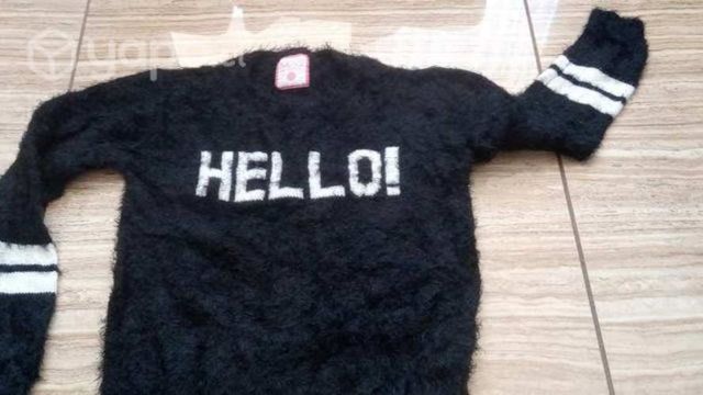 Chaleco peludo negro