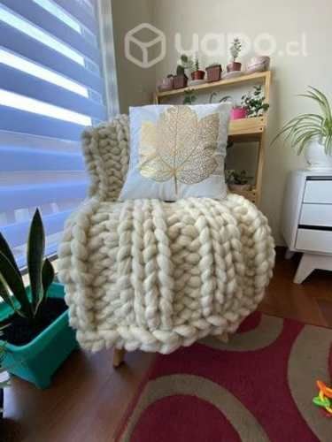 Mantas y pieceras Vellon natural