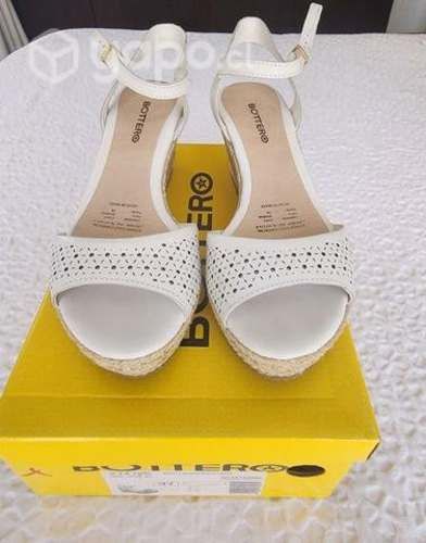 Zapato Blanco Mujer Bottero N°37 Nuevos