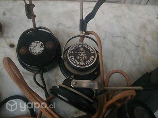 Audifono y microfono antiguo