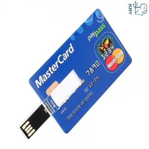 Pendrive de Tarjeta visa de 64 GB impermeable