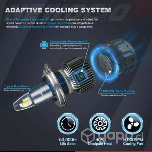 Luces Turbo Led Multi Voltaje C/ Canbus 40w 8000 L