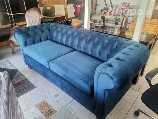 Sofa mnchester azul rey