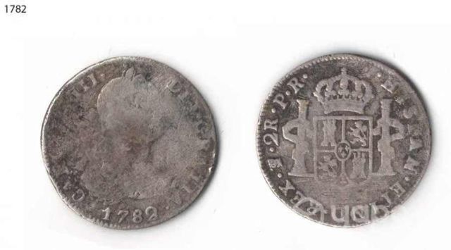 Monedas antiguas, Carlos III - 1782