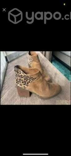 Botín mujer de cuero