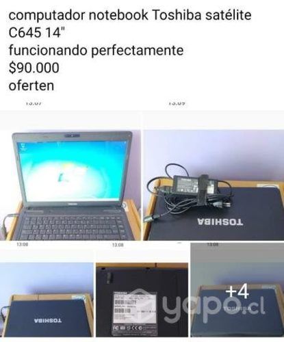 Notebook Toshiba C645 14&quot;