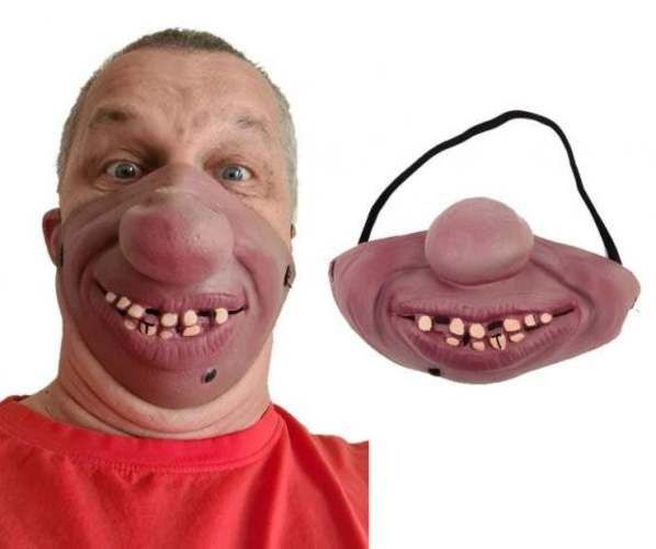 Mascara Latex Media Cara Nariz Grande Para Fiestas