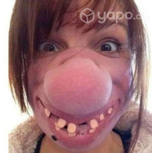 Mascara Latex Media Cara Nariz Grande Para Fiestas