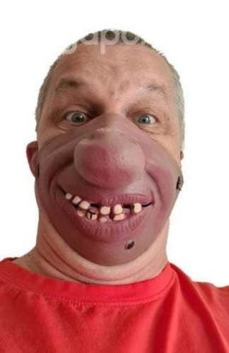 Mascara Latex Media Cara Nariz Grande Para Fiestas