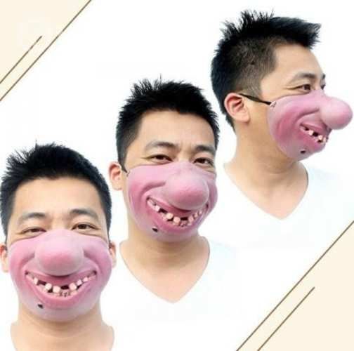 Mascara Latex Media Cara Nariz Grande Para Fiestas