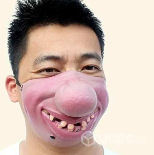 Mascara Latex Media Cara Nariz Grande Para Fiestas