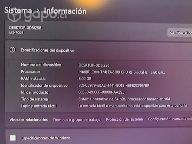 Pc Gamer i3/8gb/240ssd/gpu 2gb ddr5