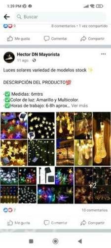 Luces solares por mayor y detalle