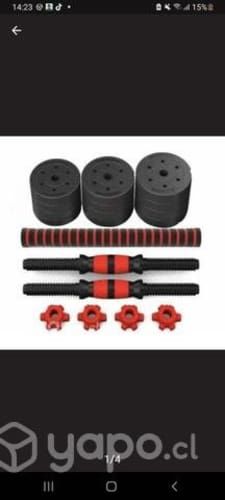 Mancuernas y barra armables