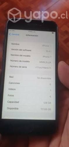 Iphone 7 128 gb bateria al 100 solo un detalle