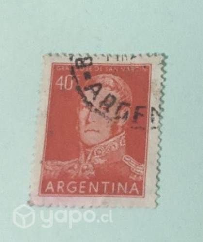 ESTAMPILLA jose de san martin