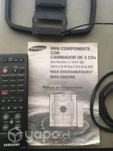 Mini componente samsung MAX-X55B