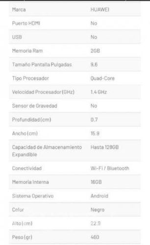 Tablet huawei mediapad