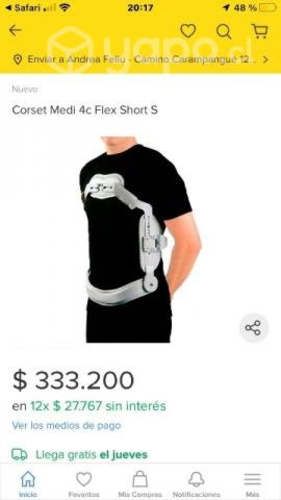 Corset ortopédica columna