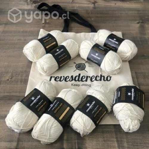 8 ovillos de Hilo 100% algodón