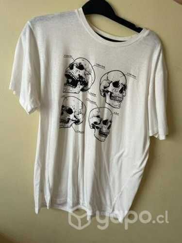 Polera blanca hombre talla M urb casual