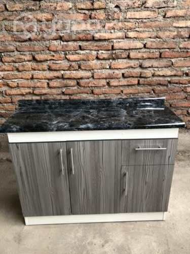 Mueble meson base 3 cuerpos gris oscuro