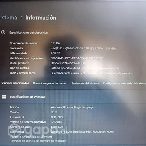 Notebook Lenovo ideapad 330S