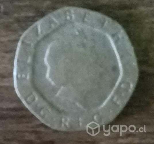Moneda Elizabeth exagonal