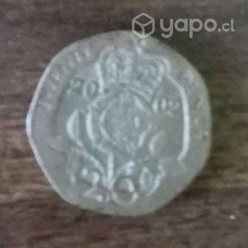 Moneda Elizabeth exagonal