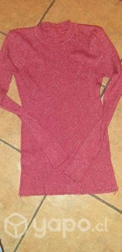 Lindo sweater rojo italiano con brillitos
