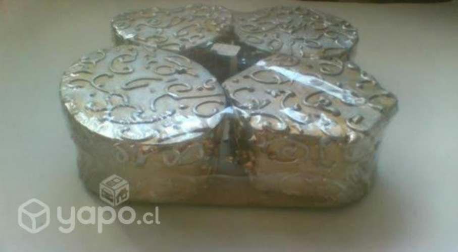 Joyeros plateados set de 4