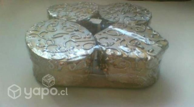 Joyeros plateados set de 4